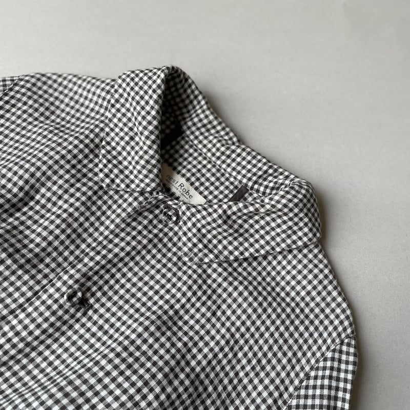 nest robe ヘンプ　ギンガムコート nest Robe ヘンプ先染めギンガムコート | Lisululu online