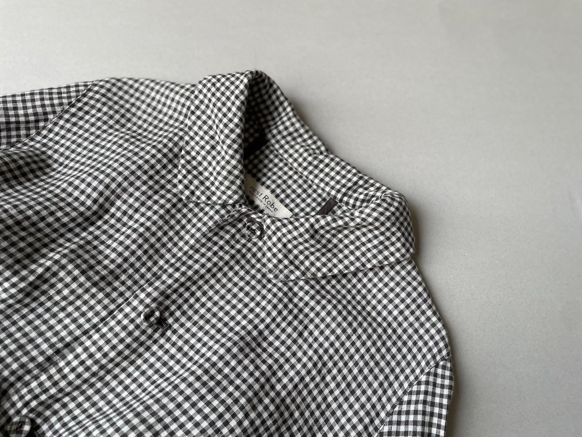 nest robe ヘンプ　ギンガムコート nest Robe ヘンプ先染めギンガムコート | Lisululu online