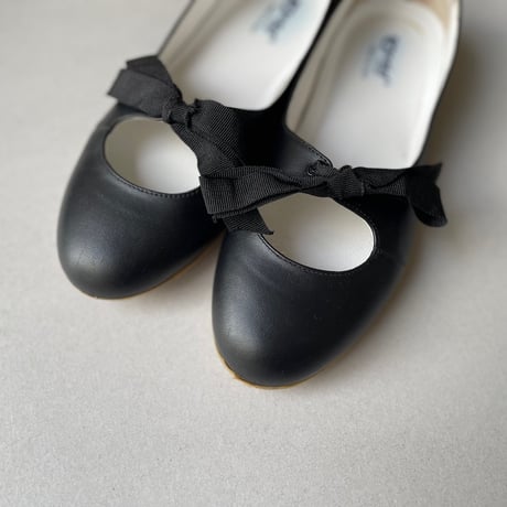 ANNIEL レザーリボンパンプス Dot＆Stripes CHILD WOMAN select