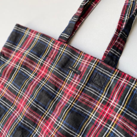 R&D.M.Co- オールドマンズテーラー リネンタータンチェックバッグ  “TOTE BAG”