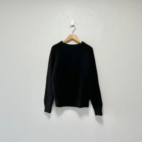 Vincent et Mireille jeans factory別注 ウールリブクラシッククルーネックニット
