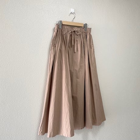 nest Robe コットンラミーギャザーフレアマキシスカート