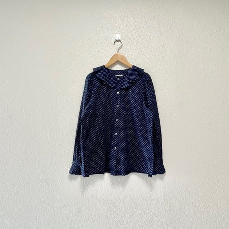 dahl'ia  【green label relaxing 別注】 フリル カラー ブラウス