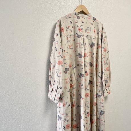 人気完売品/ タグ付き/ 未使用品 GRANDMA MAMA DAUGHTER 『MICHIKUSA』 シャツワンピース