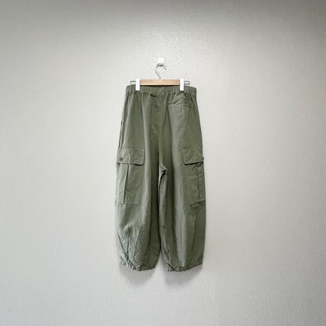 2023SS / 人気完売品 nest Robe コットンリネン石目コクーンカーゴパンツ