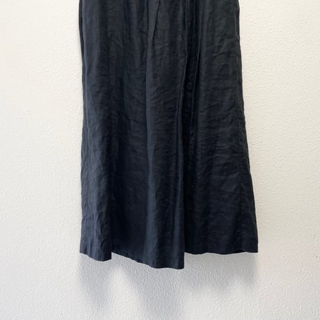 2024SS / grin  40リネン ラップキュロットパンツ