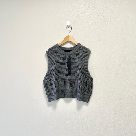 2024AW /未使用品/ mizuiro ind ワッフルニットベスト