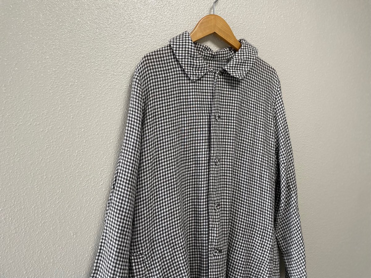 nest robe ヘンプ　ギンガムコート nest Robe ヘンプ先染めギンガムコート | Lisululu online