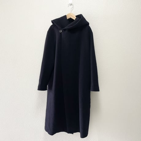 R&D.M.Co-/OLDMANS TAILOR ウールフェルトニットロングフーディコート