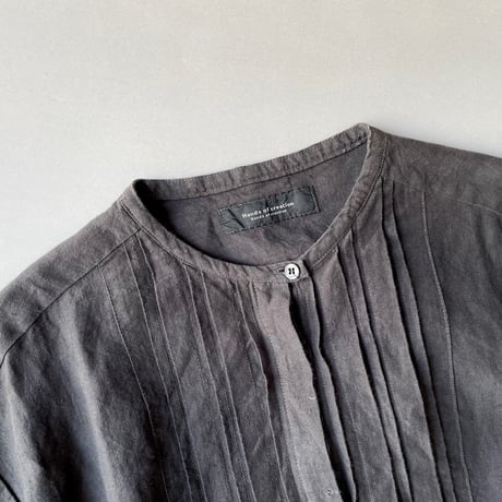 Hands of creation tack middle length stand shirt