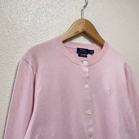 POLO RALPH LAUREN コットンクルーネックカーディガン