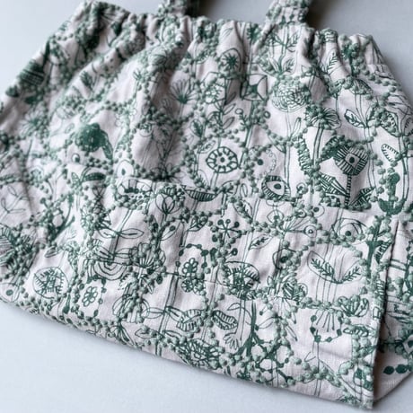 人気完売品 / mina perhonen skip bag -letter of flower+tambourine-