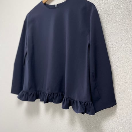 販売継続品 / anana 裾フリルブラウス ネイビー