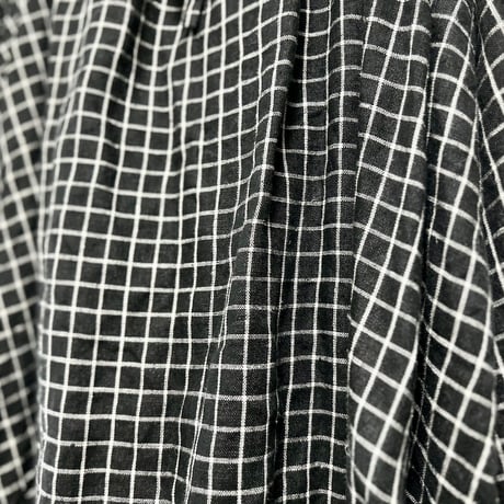 fog linen work × nest Robe リトアニアリネン チェックスカート