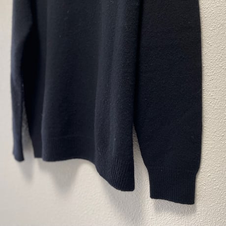 販売継続品 /  RINEN 2/15ウール天竺編み(ホールガーメント) クルーネックニット