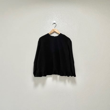 販売継続品 / anana 裾フリルブラウス ブラック