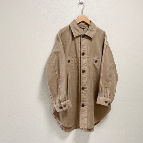 未使用品 / nest Robe / コットンモールスキンビッグシャツジャケット