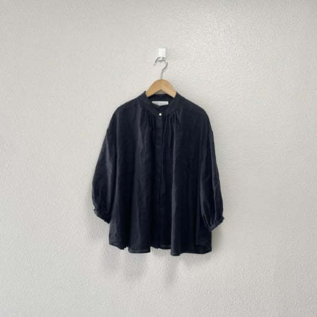 l‘atelier du savon  麻ウィングカラーブラウス