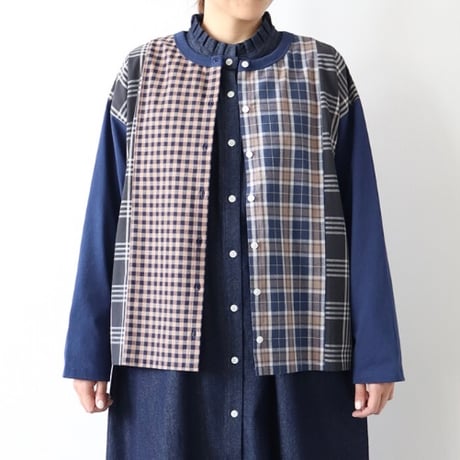 【3色展開】select パッチワークカットソー