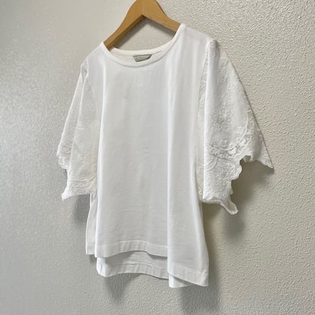 Chou Chou de maman 刺繍袖カットソー