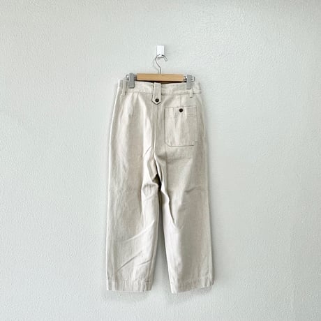 MHL. コットンリネンヘリンボーンパンツ
