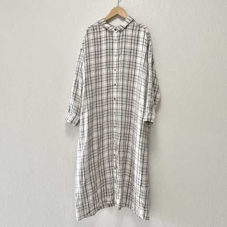 nest Robe リネンチェック2wayワンピース タータンチェック