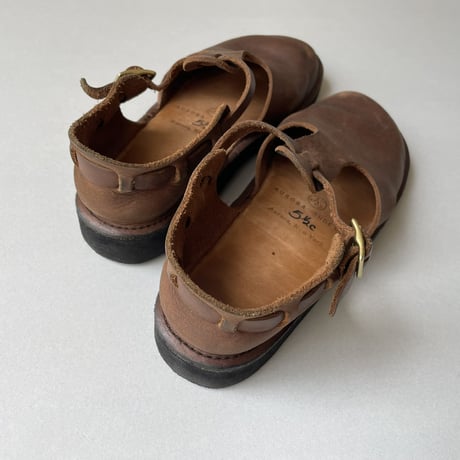 定番継続販売品 / AURORA SHOES T-strap brown