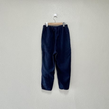TISSU ハードマンリネンデニム イージーテーパードパンツ