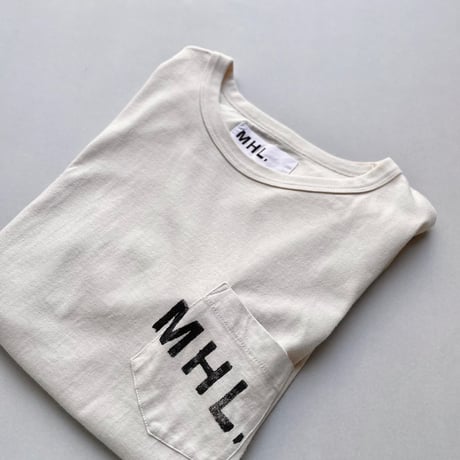 MHL. PRINTED COTTON JERSEY LOGO T-SHIRT