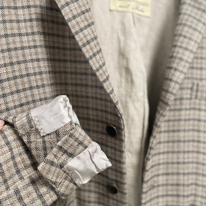 nest Robe 撚り杢チェックジャケット | Lisululu online