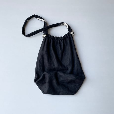 販売継続品 /  pot and tea  リネン小花刺繍バッグ