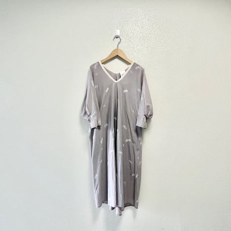 mina perhonen laundry  choucho コットンシルクフレアワンピース
