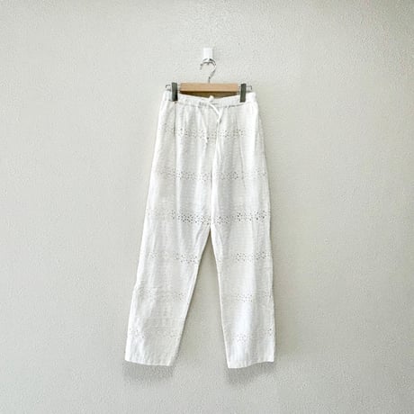 FREAK'S STORE パンチング刺繍レースパンツ