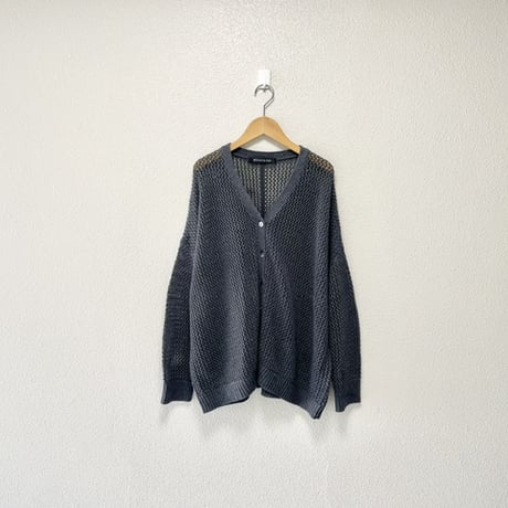 2024AW / mizuiro ind メッシュVネックカーディガン