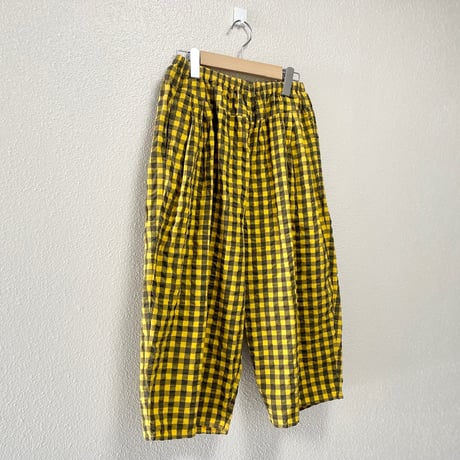 Veritecoeur ギンガムチェックヨークパンツ