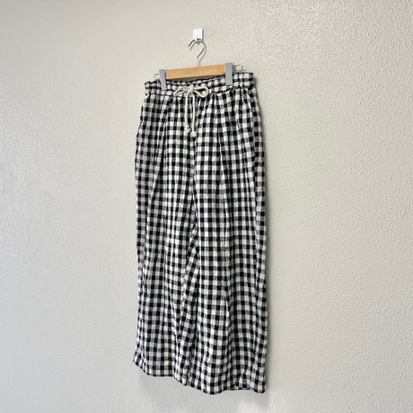 2023AW / nest Robe ウールコットンリネンギンガムパンツ