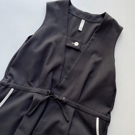 2024AW / sirone フラップネックスリーブレスコンビネゾン