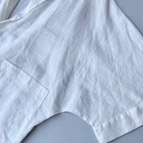 未使用品 / 2025SS /  UNIVERSAL TISSU フレンチリネン ドルマンスリーブ  シャツ ジャケット オフホワイト
