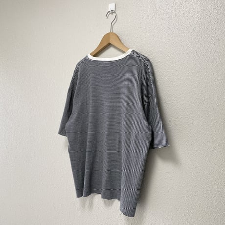 LENO HALF SLEEVE BORDER T-SHIRT