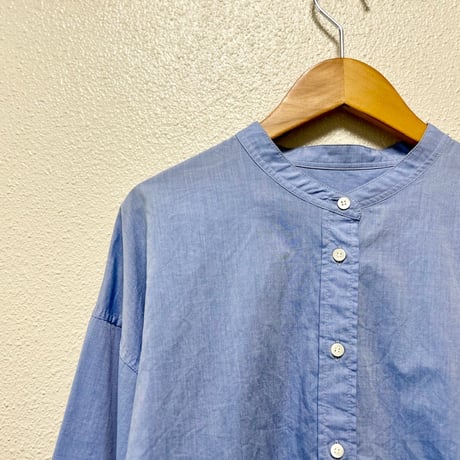 SLOBE IENA コットンブロードバンドカラーシャツ
