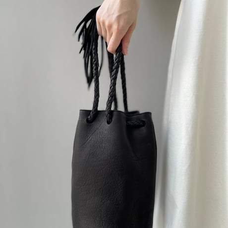 未使用品 / タグ付き / KHOHi  鹿革巾着バッグ