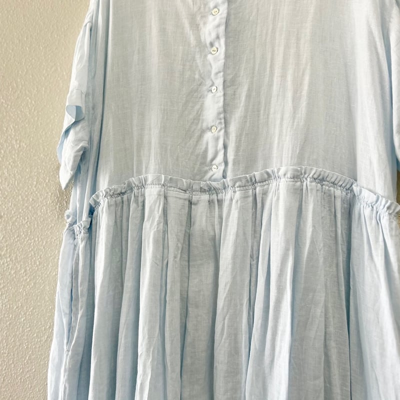 nest Robe リネンタックギャザー半袖ワンピース | Lisululu online