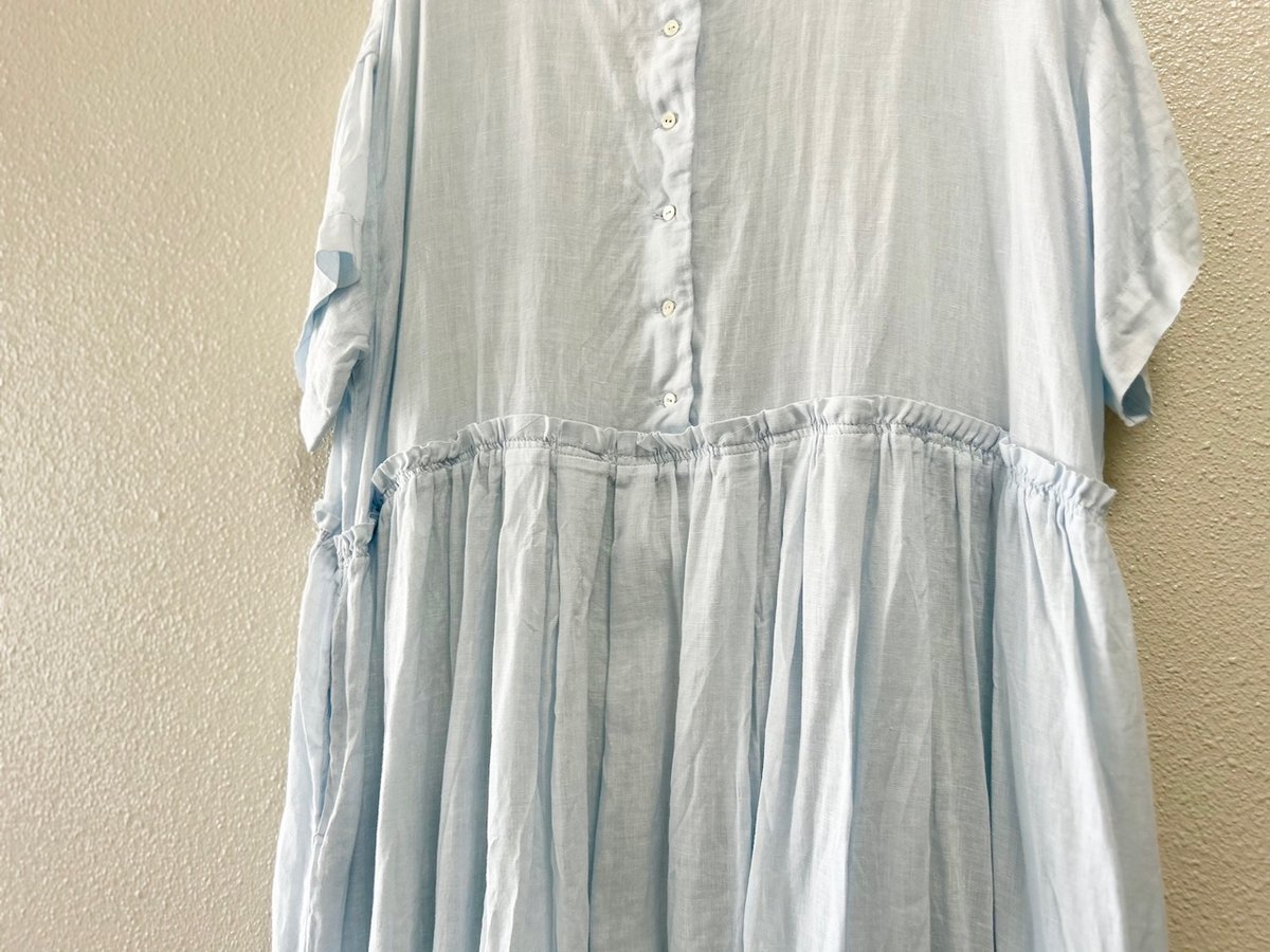 nest Robe リネンタックギャザー半袖ワンピース | Lisululu online