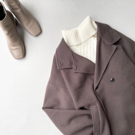 2024AW / SLOBE IENA souple woolダブルフェイススタンドコート