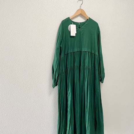 2023AW / 未使用品 / タグ付き nest Robe UpcycleLino ギャザーティアード ワンピース