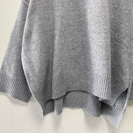 mizuiro ind  クルーネックワイドプルオーバー