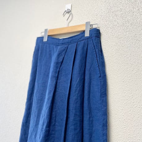 2024SS / grin  40リネン ラップキュロットパンツ