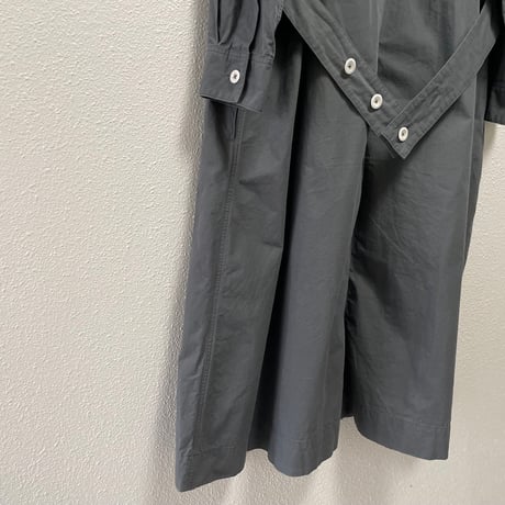 2024AW / MHL. WASHED COTTON POPLIN DRESS