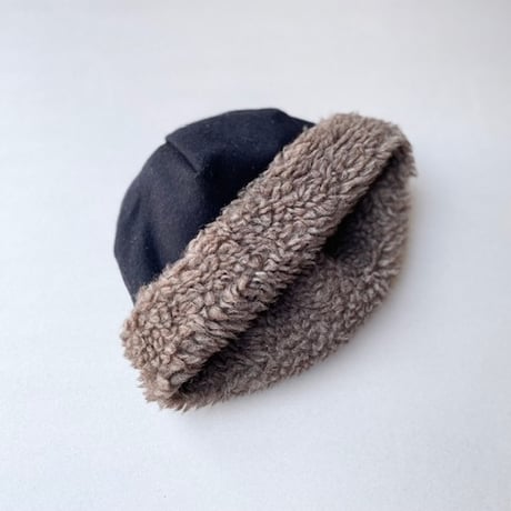販売継続品/ mature ha. reversible beanie boa リバーシブルビーニー ボア 帽子