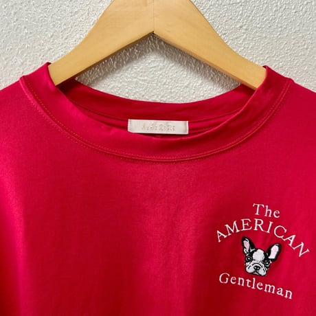 didizizi ボストンテリア刺繍Tシャツ